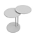 Modern Glass Coffee Table - Moon Table 3D model small image 3