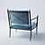 Rider Lounge Chair: Sleek & Stylish 3D model small image 2