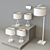 Plaza Lightning Set: Low-Poly Lamps 3D model small image 3