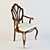 Luxury Wood Chair "MARGARITA 3D model small image 1