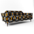 Mid-Century Gia Sofa: Elegant Retro Charm 3D model small image 2