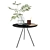 Key Coffee Table: Sleek Ash & Steel 3D model small image 1