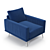 Elegant BoConcept Carlton Chair 3D model small image 1