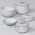 IKEA 365+ Dish Set 3D model small image 3