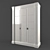 Ivory Ivory-Color Wardrobe 3D model small image 1