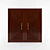 Pahudia Wood Door: Exquisite Craftsmanship & Timeless Elegance 3D model small image 1