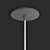 Modern Two-Parts Ceiling Light 3D model small image 3