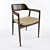 Elegant Hiroshima Chair 3D model small image 1