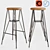 Wooden Bar Chair No.12 3D model small image 1