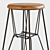 Wooden Bar Chair No.12 3D model small image 2