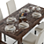 Pottery Barn Benchwright Dining Set 3D model small image 2