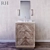 Herringbone Powder Vanity: Elegant and Functional 3D model small image 1