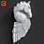 Majestic Pegasus Wall Sculpture 3D model small image 1