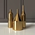 Title: Reflective Brass Vases: Via Fondazza 3D model small image 2