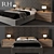 RH Modern Diamond-Tufted Panel Bed 3D model small image 1