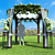 Elegant Beach Wedding Umbrella 3D model small image 2