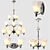 Hinkley Lighting Bloom: Elegant Antique Nickel Chandelier 3D model small image 1
