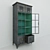 Turquoise Inside: Kiley Metal Locker Cabinet 3D model small image 3