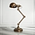 Vintage Brass Steampunk Table Lamp 3D model small image 1