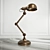 Vintage Brass Steampunk Table Lamp 3D model small image 2