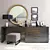 Modern Dressing Table: Sleek and Stylish 3D model small image 1