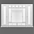 Customizable Bookshelf Wall Unit 3D model small image 3