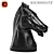 Bronze Horse Sculpture | 45cm | 13kg 3D model small image 1