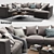 BoConcept Cenova: Modern Sofa with Stylish Accessories 3D model small image 1