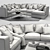 BoConcept Cenova: Modern Sofa with Stylish Accessories 3D model small image 3