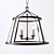 Vintage Iron and Glass Pendant 3D model small image 1