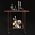 CB2 Dolce Vita Copper Bar Cart 3D model small image 1