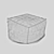 Designer-inspired Pouf - Classic & Stylish 3D model small image 2