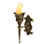 Flame Wall Torch 3D model small image 1