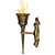 Flame Wall Torch 3D model small image 2