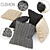 Cozy Wool Cushions Set 3D model small image 1