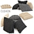 Cozy Wool Cushions Set 3D model small image 2