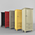 Modern Wooden Wardrobe Armoire 3D model small image 1