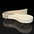 Curve Lounge Chair with Stand 3D model small image 2