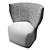 Elegant Siluet Armchair by Arik 3D model small image 3