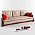 Elegant Richard Sofa: Add Charm to Your Space 3D model small image 1