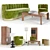 India Mahdavi Collection: Chic & Sleek Furniture 3D model small image 2