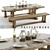 Pottery Barn Stafford - High-Detailed Dining Set 3D model small image 1