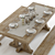 Pottery Barn Stafford - High-Detailed Dining Set 3D model small image 2