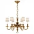 Antique Brass Ceiling Lamp 3D model small image 1