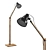 Modern Wooden Floor Lamp 3D model small image 1