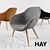 Elegant Hay Lounge Chair 3D model small image 1