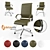 Sleek ErgoSeat Office Chair 3D model small image 1