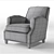 Metropole Leather Chair: Comfortable and Stylish! 3D model small image 3