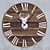 Vintage Wooden Wall Clock 3D model small image 1