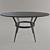 Elegant Metal Terrace Table 3D model small image 1